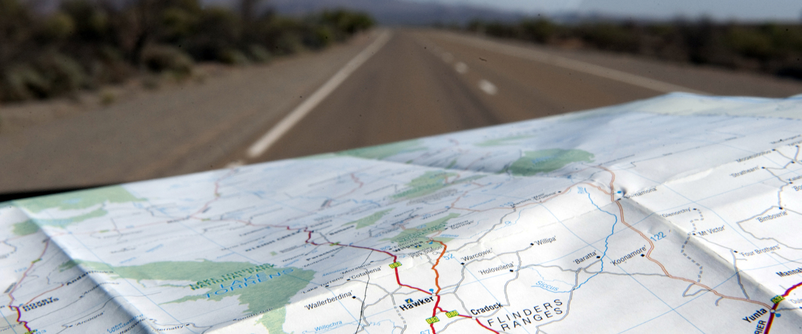 Map, Flinders Ranges & Outback