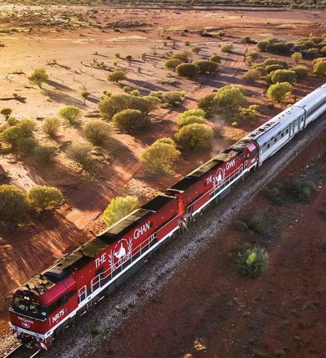 Parcourez l’outback en train a bord du Ghan